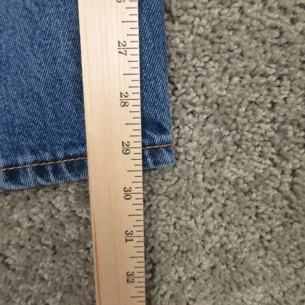 Levis Jeans Mens 29x30 Blue 505 Regular Straight Stone Wash Zip Fly Denim Pants